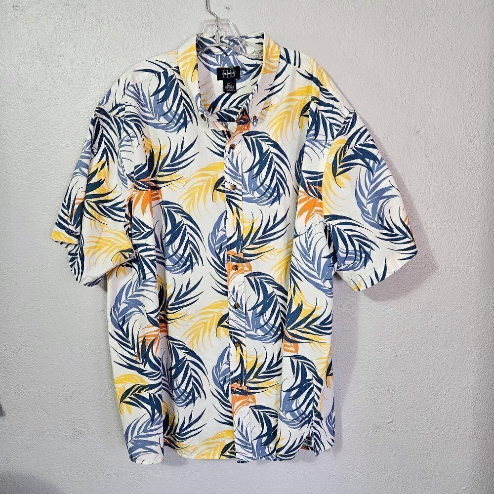 VTG HARBOR BAY HAWAIIAN CASUAL COTTON MENS SHIRT SIZE 3 XL